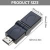 Male Female Flexible Right Angle Connector Swivel Adapter Extender 1080P (Male to Female)