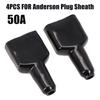4 PCS 50A Waterproof Connector Cable Jacket Black Dustproof Cable Jacket For Caravan Solar Panel Accessories