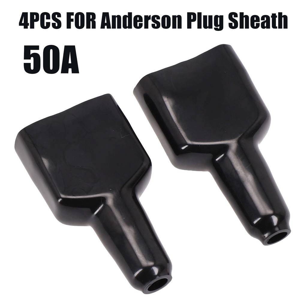 4 PCS 50A Waterproof Connector Cable Jacket Black Dustproof Cable Jacket For Caravan Solar Panel Accessories