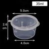 50pcs Sauce Cup Containers Disposable Sauce Cup One-piece Sauce Dispensing Box