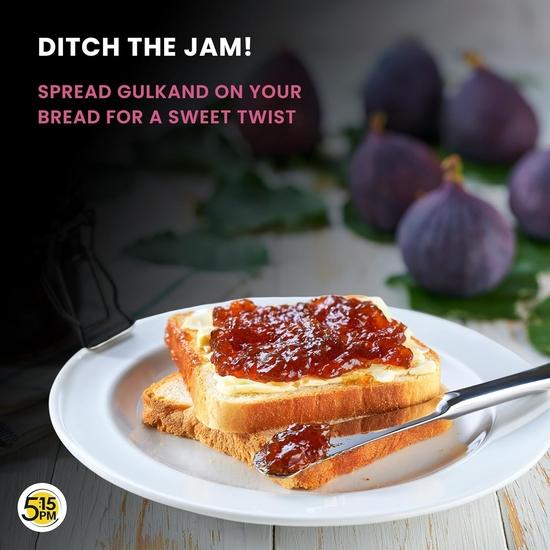 5:15PM Gulkand 300g| Premium Rose Petal Jam | Sun Cooked Damask Gulkand | 100% Natural & Pure | Fresh