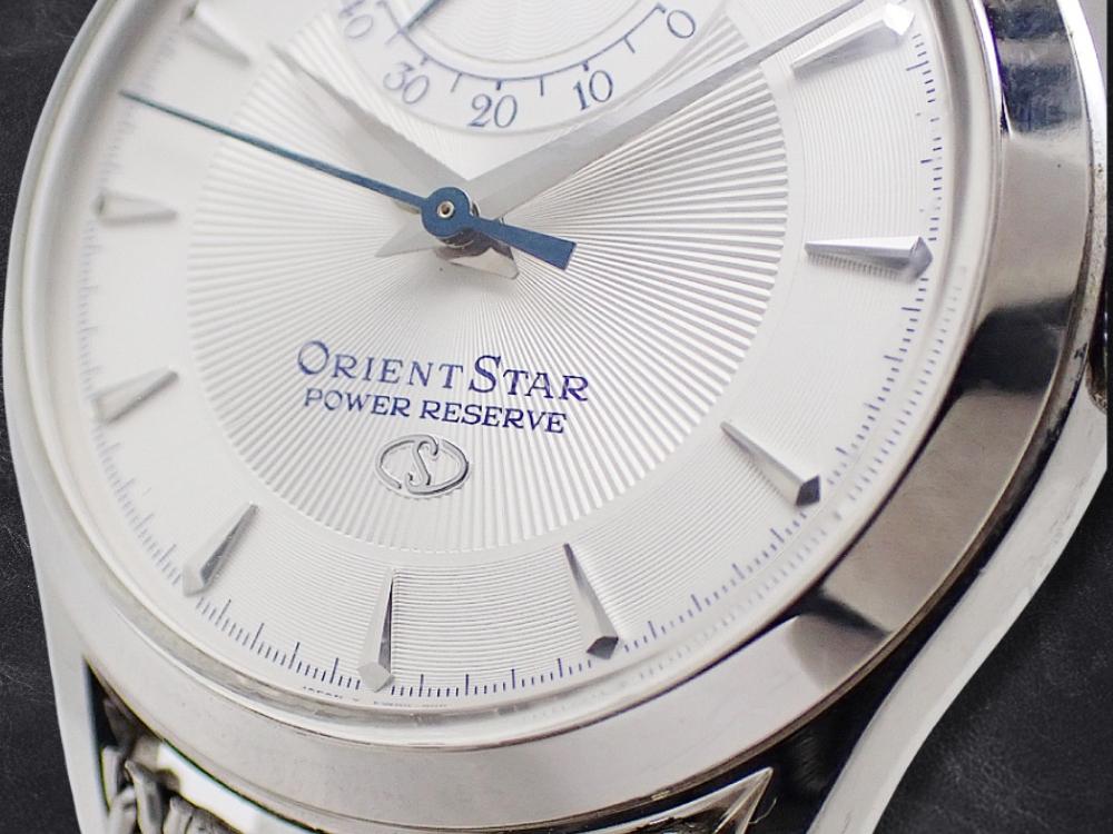 ORIENT STAR POWER RESERVE Ref. EW00-C1 Cal. 46F40 Silver Guilloche Dial, Milanese Mesh Bracelet Used