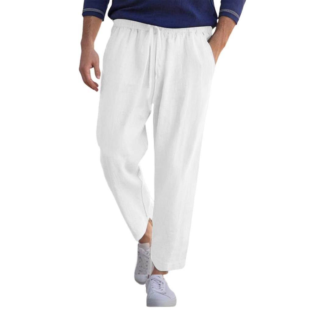 Мужские комбинезоны, повседневные брюки с несколькими карманами и завязками, походные брюки, хлопковые саржевые брюки