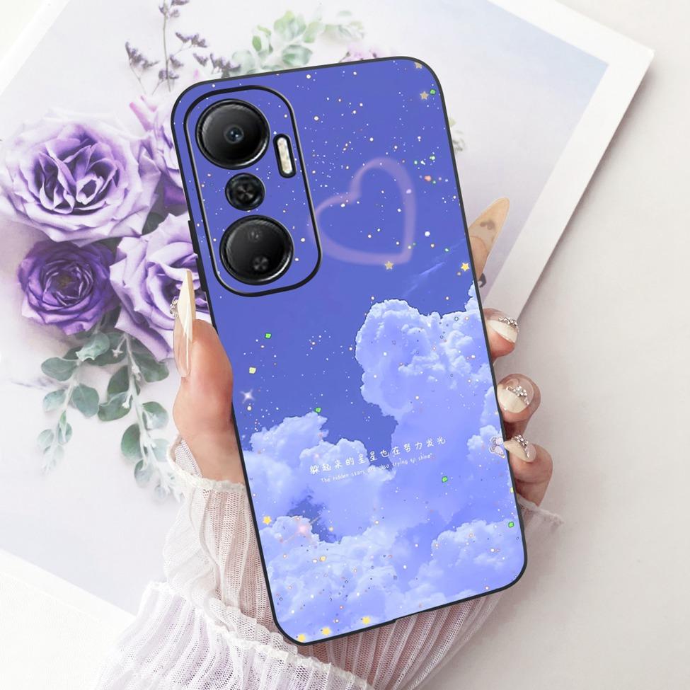 Case For Infinix Hot 20 4G Cover Cute Cat Fashion Butterfly Painted Casing For Infinix X6826 X6826B X6826C