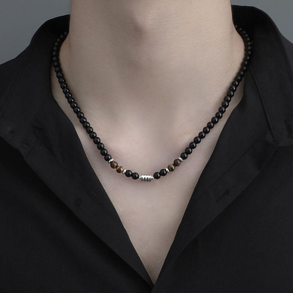 Eye Simple Fashion Stainless Steel Girl Gift Personality Necklace Men Bead Necklace Fashion Jewelry