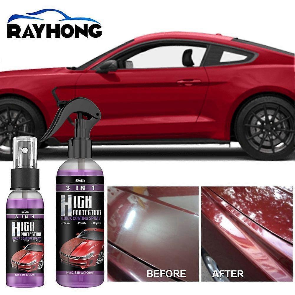 3PCS 100ml Car Ceramic Coating Spray 100ml Auto Nano Ceramic Coating Polishing Spraying Wax High Protection Car Paint Scratch Repair