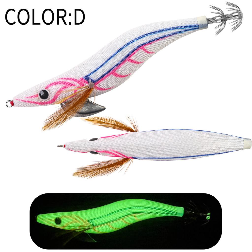 Daoyu  2.5# 3.0# 3.5# Reflective Fishing Tackle Octopus Lure Luminous Squid Jig for Offshore Angling Factory Direct