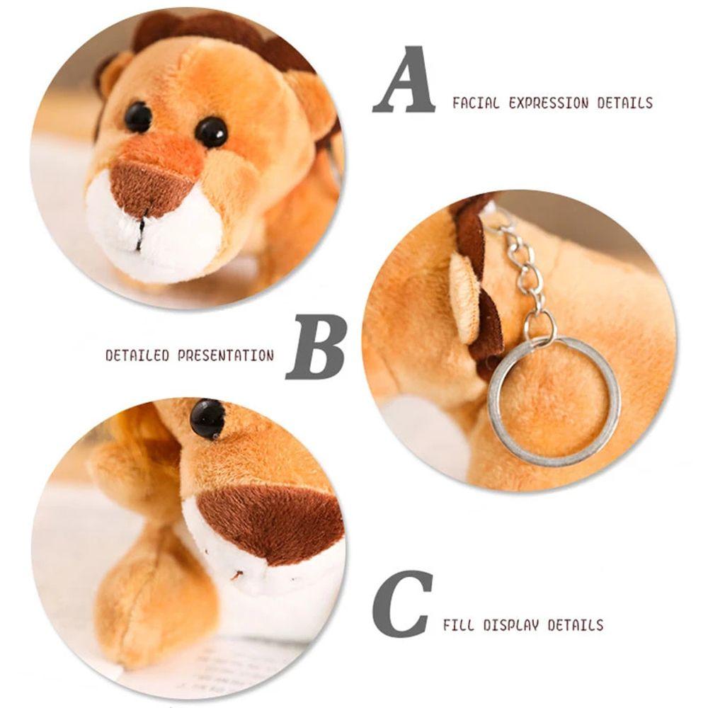 Brother Elephant Monkey Stuffed Doll Keychain Stuffed Animal Toy Animal Plush Toy Plush Keychain