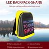 Рюкзак с LED-экраном Женский Мужской Ходячий Билборд Дорожная Сумка для Ноутбука Умный Беспроводное Управление через Приложение Wifi Рекламные Рюкзаки
