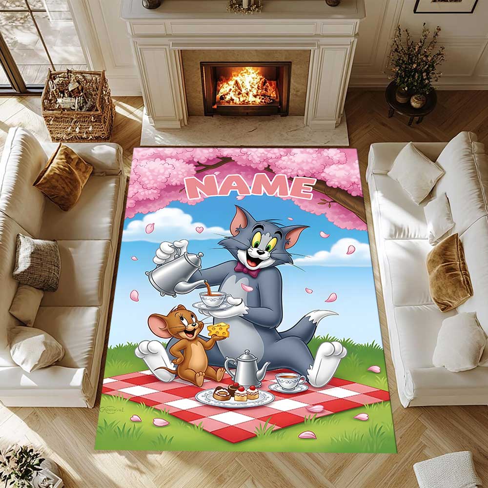 Warner Bros. Works (32) Customize your name rug, office chair cushion, home bedroom living room gift.
