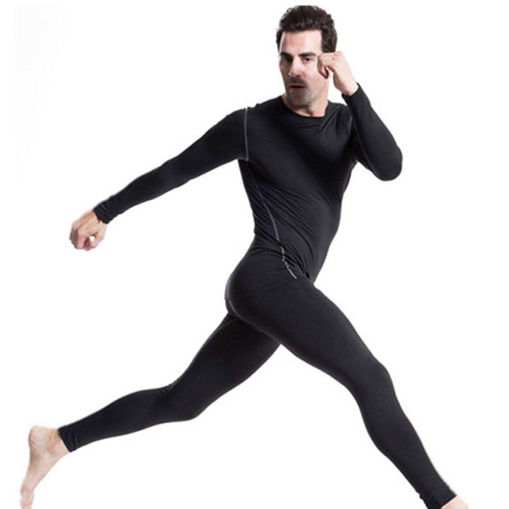 Мужское термобелье с длинными рукавами и плюшевым базовым слоем, зимняя майка