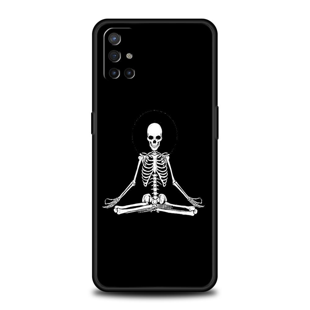 Чехол для телефона для OnePlus 12 11 10 9 Pro 9T 12R 10R 9R 9RT 10T 8T 8 7 6T 7T Nord 2T CE 2 5G N200 N10 N100 Мягкий чехол Смешной скелет