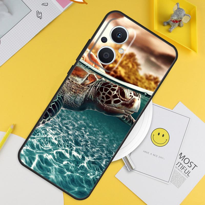 Морская черепаха Океан Для OPPO Reno 14 12 11 10 13 Pro 8T 11F 12F 13F 14F 7 8 Lite OPPO Find X9 X8 X6 X5 Pro Чехол