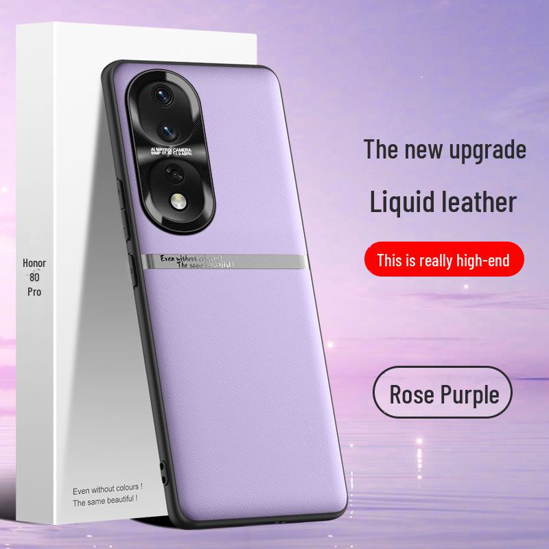 Защитный чехол из жидкой кожи для Honor 80 Pro, устойчивый к падениям и загрязнениям, можно приобрести по отдельности.