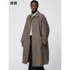 Oversized Stand Collar Coat Model
