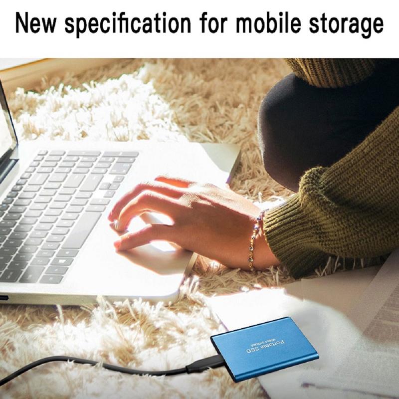 Высокоскоростной портативный SSD внешний твердотельный жесткий диск Интерфейс USB 3.1 Массовая емкость мобильного жесткого диска для портативных ПК Mac