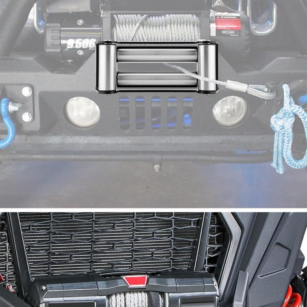 4-Way Roller Design Cable Guide 4.96 Inch Bolt Centers Roller Fairlead For UTV Winch