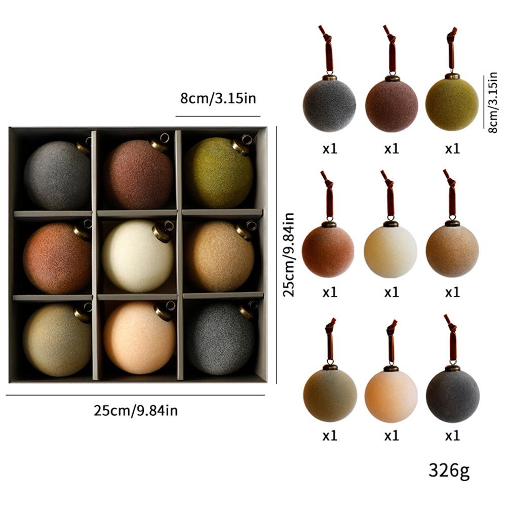 Holiday Celebrations White Christmas Ball Set Beautiful Flocked Decorations Christmas Decoration Versatile Decorating Options