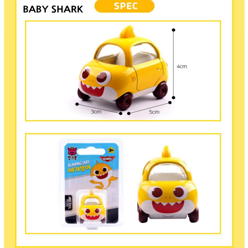 PINKFONG Бэби Шарк Мини Металлическая Машинка Пинкифон Папа Мама Малыш Уильям