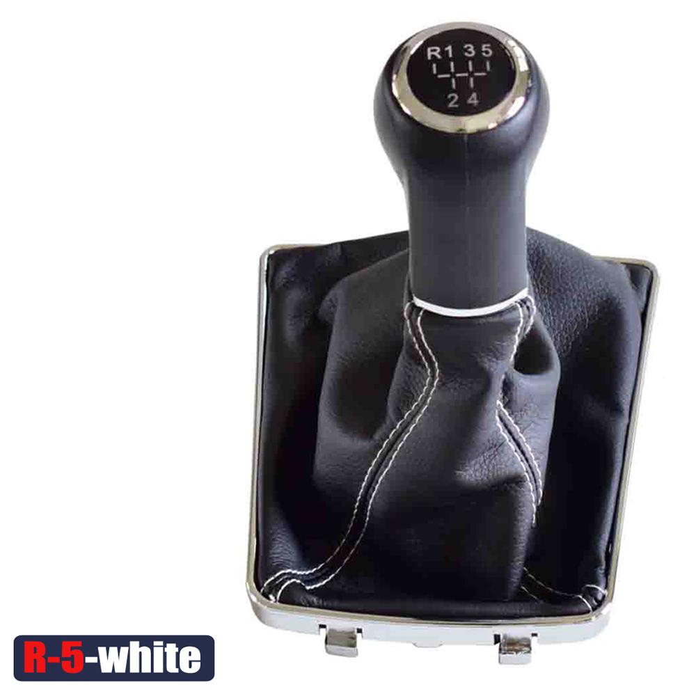 Белый/черный кожаный чехол для багажника OPEL ASTRA III H 1,6 VAUXHALL 2004 2005 2006-2010, ручка переключения передач