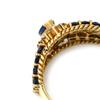 NON BRAND - Blue sapphire and diamond design ringRing ring 18K Yellow Gold/sapphire #12.5(JP Size) Array
