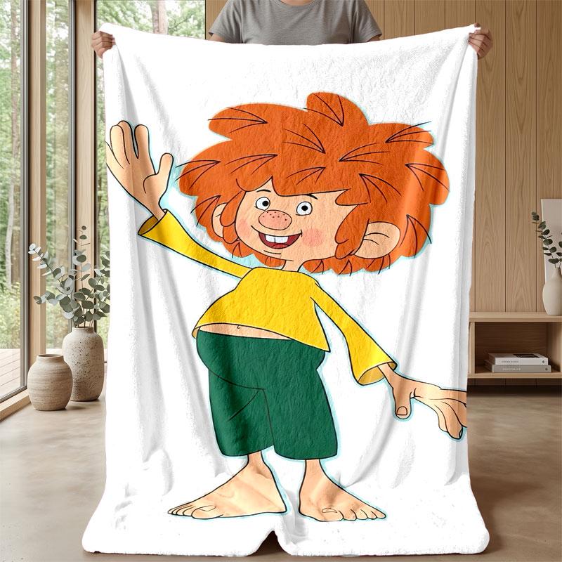 Soft Flannel Blanket Lightweight Cozy Bedroom Living Room CoverPumuckl