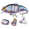 7.5CM/12G Multi-Jointed VIB Fishing Lure with Hooks Realistic 2-Section Swimbait Hard Artificial Bait Freshwater Saltwater Fishing Accessories