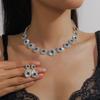 Necklace Earrings Jewelry Set Banquet Dress Set Chain Fashion Everything Temperament Accessories