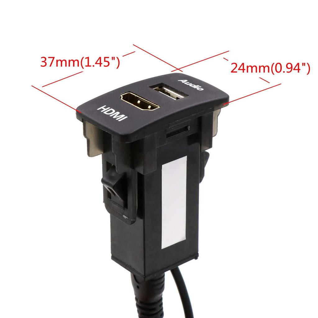 Панель с отверстием для переключателя аудиокомпонентов и входным портом USB и входным портом HDMI для Honda