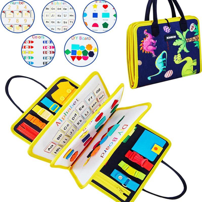 Toddler Busy Board Toys For Preschool Learning Sensory Early Educational Travel Toys Gifts For Boys