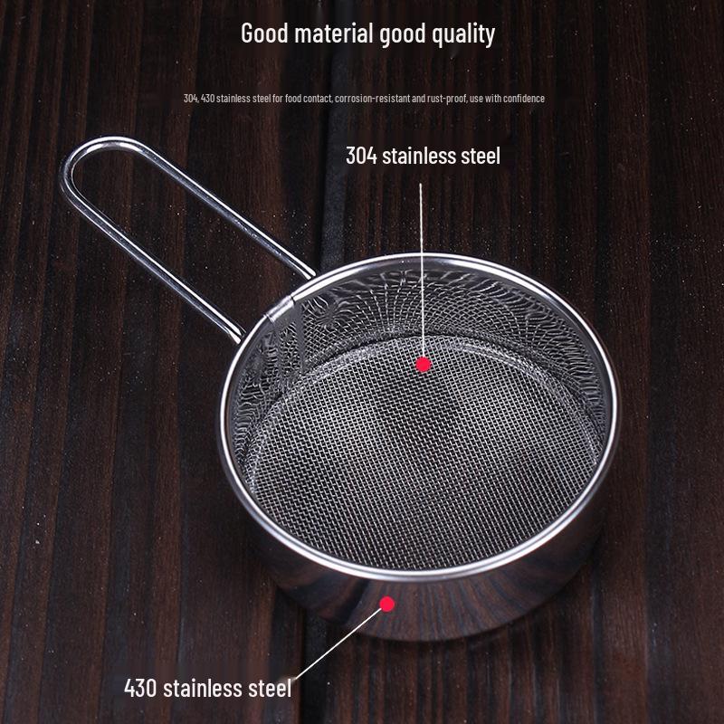 Ручной просеиватель для муки и какао из нержавеющей стали - Ультратонкое сито-дуршлаг для выпечки