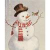 New Year Winter Landscape Christmas Snowman Poster Christmas Decorations Wall Art Painting Christmas Gift Kids Room Decoration