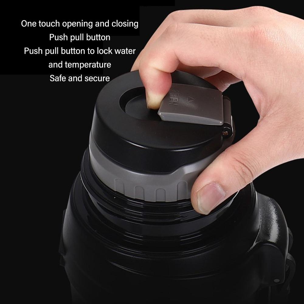 Rustless Steel Sports Bottle Sturdy Drinking Flask Portable Outdoor Water Jug Outdoor Sports