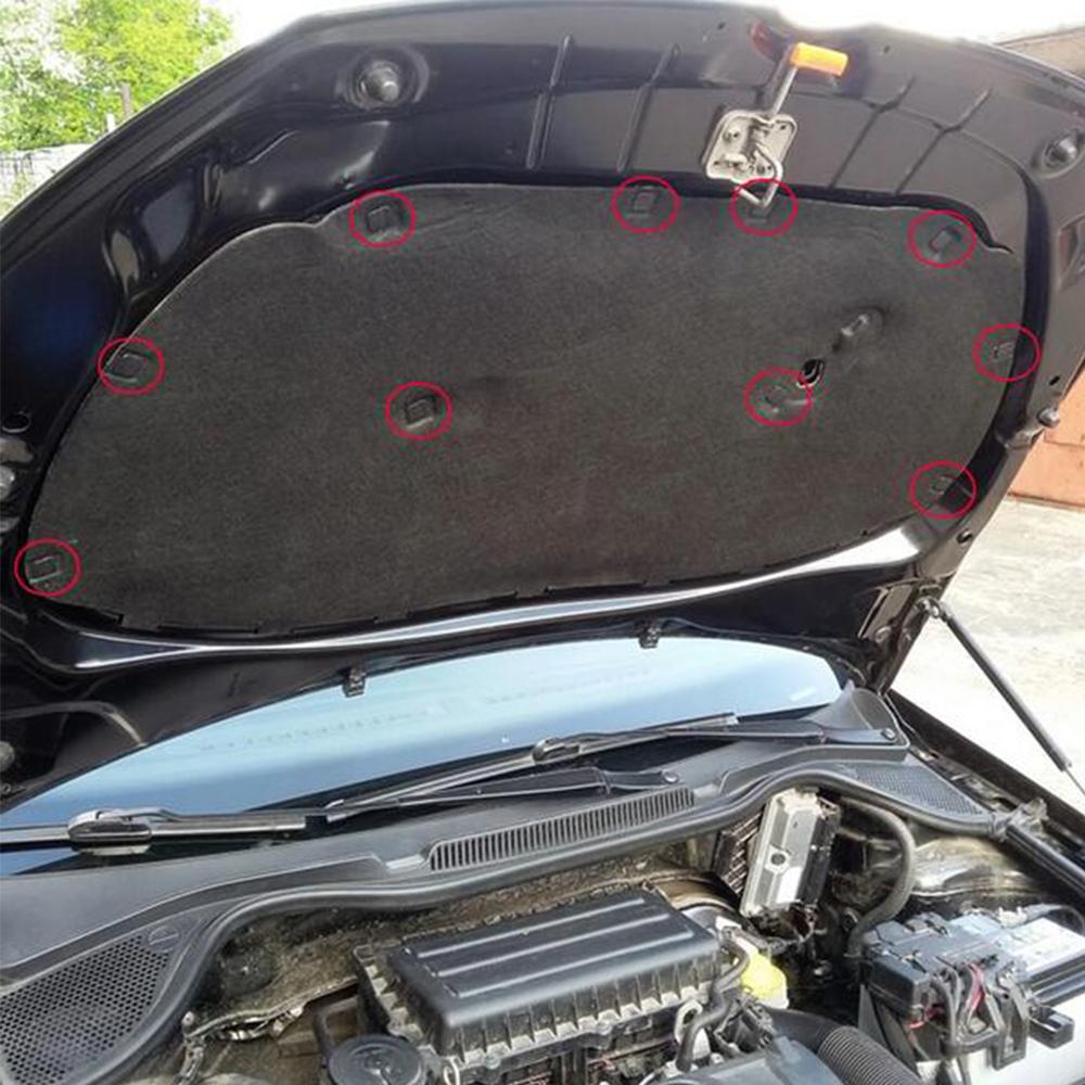 20 шт. 8E0863727A Клипса изоляции звукопоглотителя капота двигателя для VW