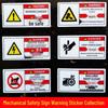 PVC Electric Shock Hazard Warning Sign for Mechanical Equipment