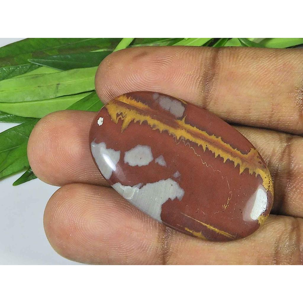 25X41X05MM Natural Noreena Jasper Oval Cabochon Loose Gemstone 47Cts SK-3836