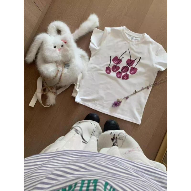 Женский топ с круглым вырезом, прямыми плечами, короткими рукавами, летний, утягивающий и милый, для девушек