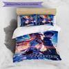 3pcs Sword Art Online1 Cover Set - Personalized Name, HD Printed Bedding with 1 Cover and 2 Pillowcases - Perfect for Home Decor, Easy Care