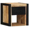 VidaXL Bedside Table 40x35x40 Cm Solid Raw Mango Wood, Bedside Cabinet, Bedroom Furniture, Table 4015949