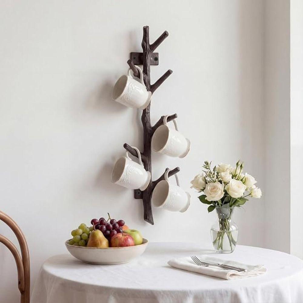Vertical Wall Hook Heavy Duty Coat Rack Rustic Decorative Wall Hanger Bathroom