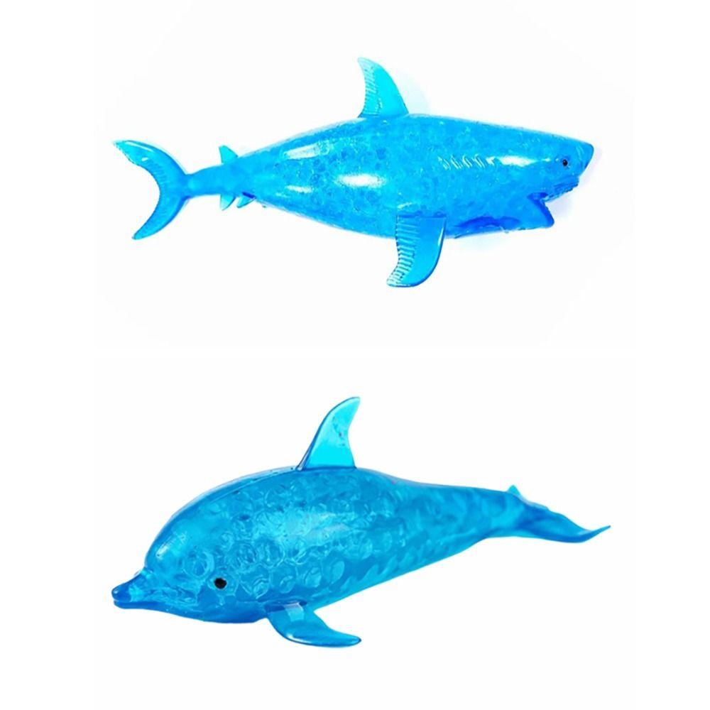 Stretchy Dolphin Squeeze Ball Blue Sea Animal Squeeze Toys Durable Shark Stress Balls  Adults