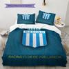 Racing Club  Pattern Bedding Quilt Set  Home Decoration  Gift (1 * duvet cover + 2 * pillowcase  without core)