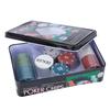 100PCS Poker Chips Cards with Dealer Chip Portable Carrying Case for Children Adults