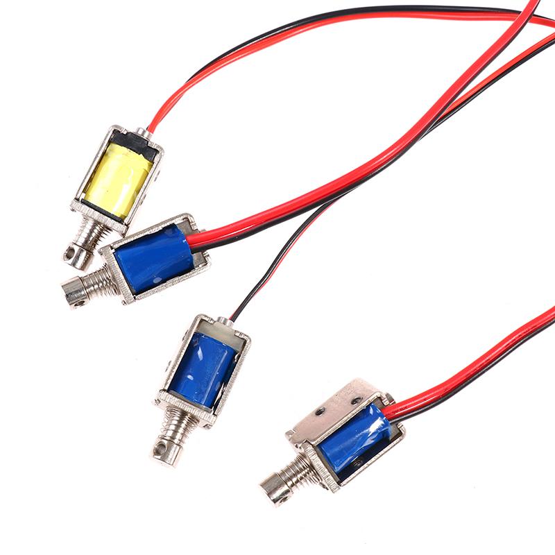 Двухтактный соленоид постоянного тока 3 В, 5 В, 6 В, 9 В, 12 В, тип электромагнита, ход 4 мм