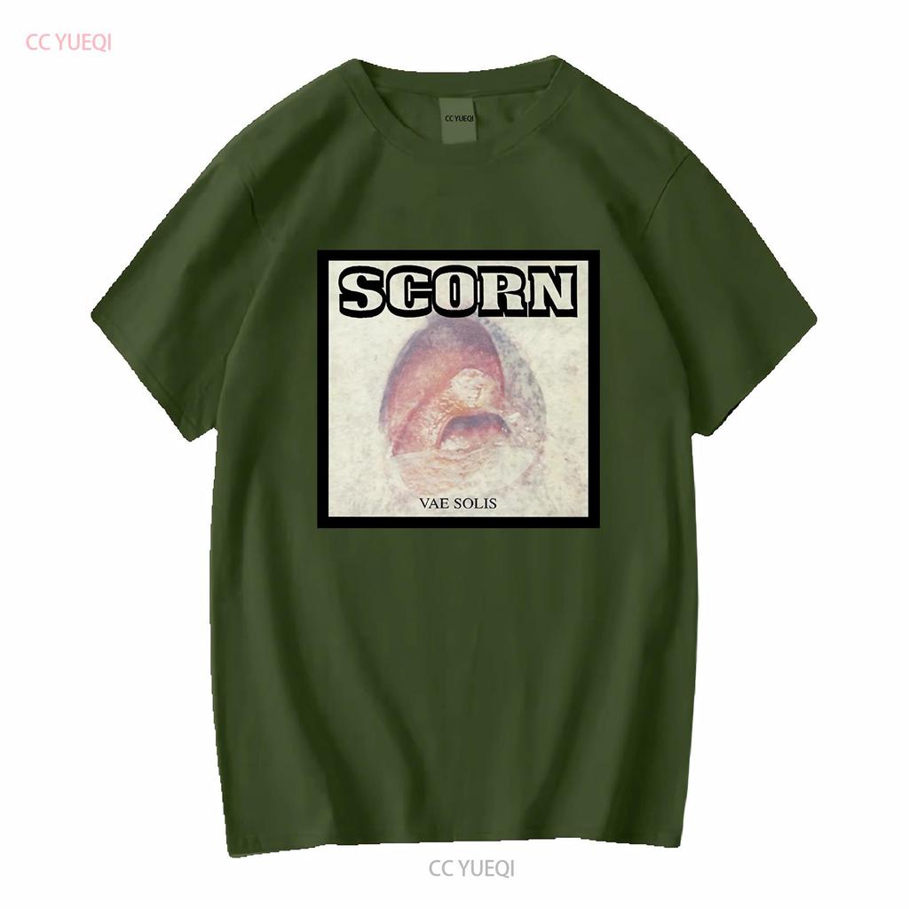 SCORN Футболка Vae Solis Мужская Хлопок Круглый вырез Промышленный Breakbeat с длинным или коротким рукавом винтажная Стирка Слегка homme Мягкий