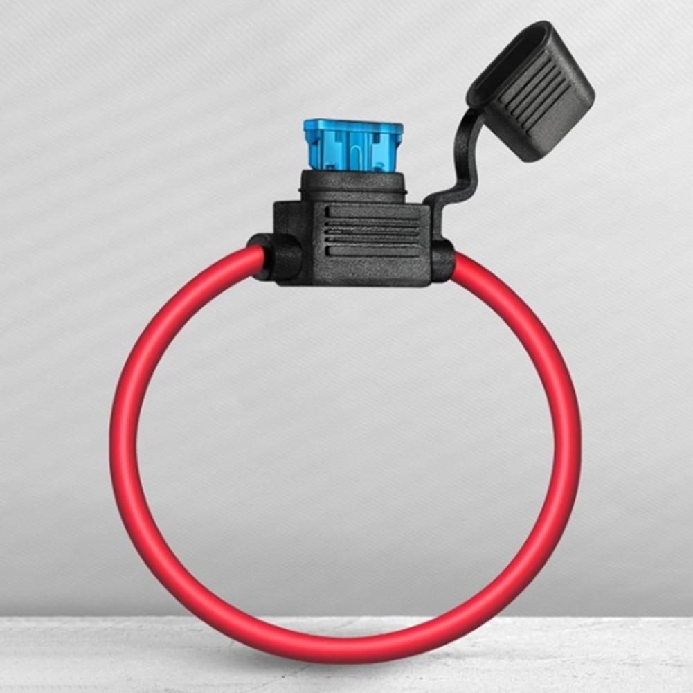 5 PCS 12AWG With 16AWG Fuse Holder Car Modified Car Yacht RV Ship Fuse Holder Waterproof Mini Blade Adapter Splash-proof Box