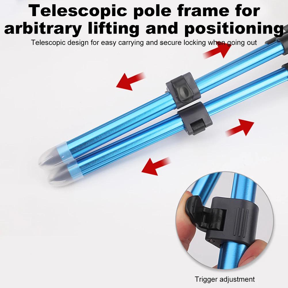 Треугольная стойка для удочек, регулируемая, складная, держатель для удочек, портативная, многофункциональная, для рыбалки на открытом воздухе