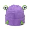 Autumn and winter Internet celebrity knitted hat female cute cartoon frog ear protector pullover hat wool hat female 2025