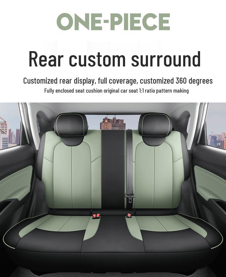 Nezha V Full Leather Car Seat Cushion Set - Universal, Four-Season, Five-Seat Model