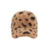 European and American fashion autumn and winter new curved brim cap trendy versatile spotted plush baseball cap